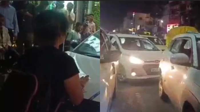 MP के जबलपुर में गढ़ा थाना के सामने महिला का हाई वोल्टेज ड्रामा, अनजान बनी रही पुलिस