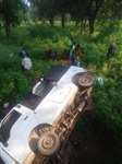 कोरबा के पसान मेंं छोटा हाथी वाहन के 20 फीट गहरे गड्ढे में गिरने से 15 ग्रामीण घायल