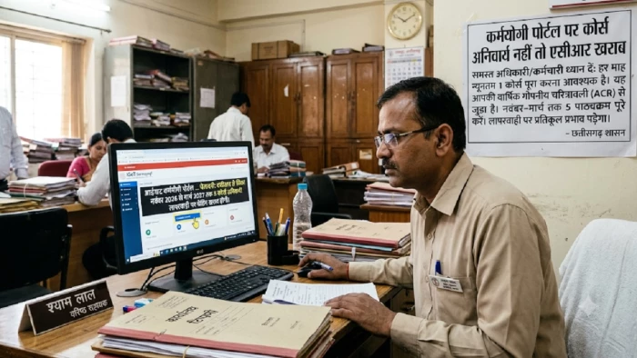छत्तीसगढ़ के हजारों कर्मचारियों को हर माह करना होगा यह कोर्स, नहीं तो एसीआर होगी खराब, जानिए पूरा विवरण
