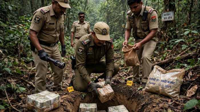 कांकेर में माओवादी डंप से मिले 20 लाख रुपये गायब, दो डीएसपी पर आपस में बांटने का आरोप; विभाग में हड़कंप