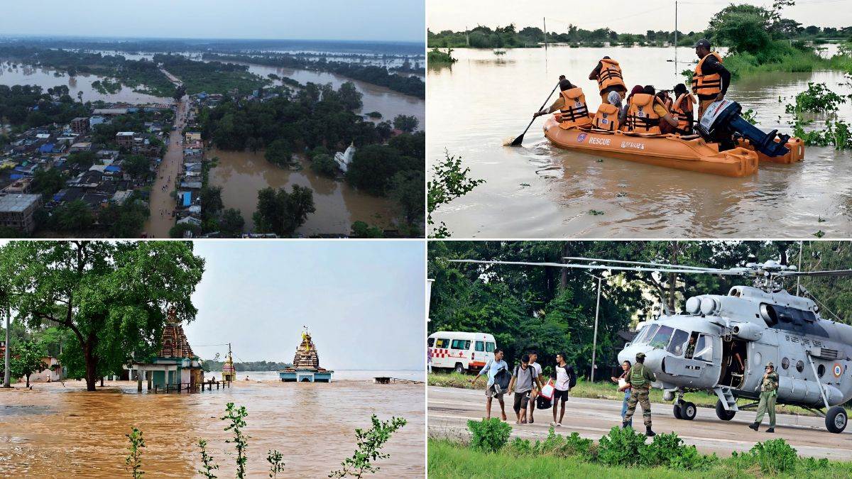 छत्तीसगढ़ में बस्तर से रायगढ़ तक बाढ़ से हाहाकार… 571 गांवों के 22377 लोग प्रभावित, 16074 का रेस्क्यू, आठ की मौत
