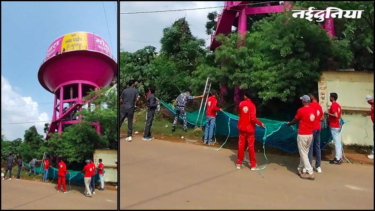 शिवपुरी में मकान को लेकर हाईवोल्टेज ड्रामा... 9 महीने के के मासूम संग टंकी पर...