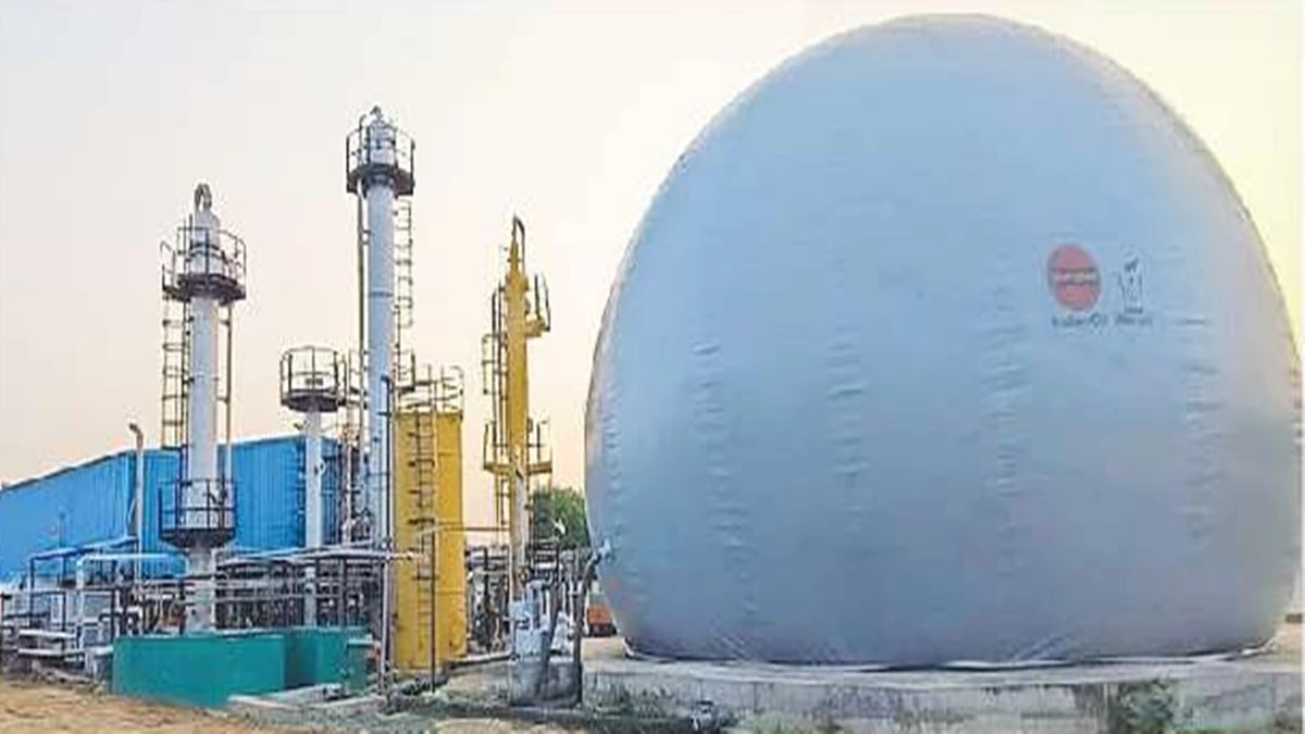 गौशाला में गोबर गैस प्लांट का हुआ ट्रायल
