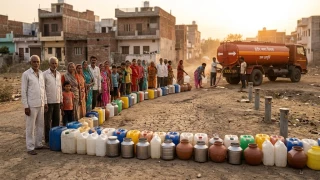 इंदौर जिला जल अभावग्रस्त घोषित: पानी की बर्बादी पर चालानी कार्रवाई शुरू, 2,000 रुपये का स्पॉट फाइन, निजी बोरिंग पर रोक