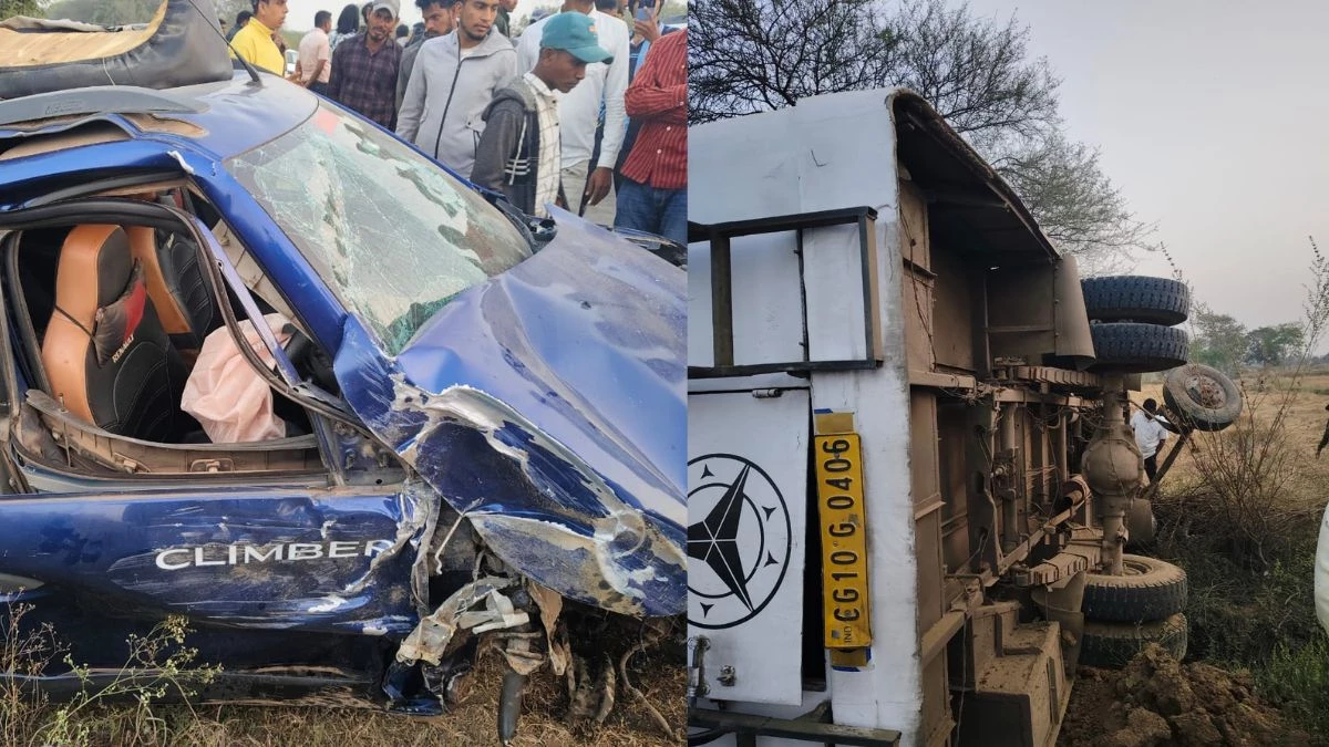 छत्तीसगढ़ में भीषण सड़क हादसा, बस-कार में जोरदार टक्कर; कई यात्री गंभीर घायल
