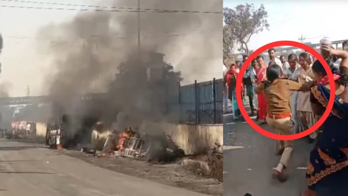 रायगढ़ में कोल ब्लॉक के विरोध में धरने पर बैठे ग्रामीणों और पुलिस के बीच हिंसक झड़प, महिला टीआई के साथ मारपीट