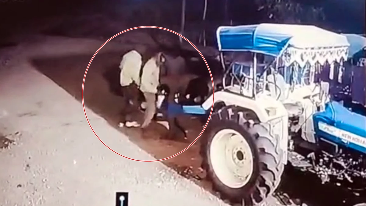 रतलाम जिले में ट्रैक्टर चुराकर ले जा रहे चोरों ने ग्रामीणों पर की फायरिंग, लोगों ने एक बदमाश को पकड़ा