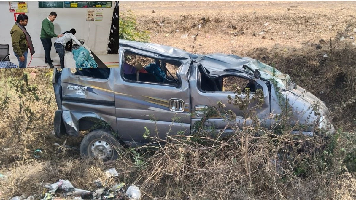 अस्पताल से घर जा रहे परिवार के साथ बड़ा हादसा, तेज रफ्तार ट्रक ने कार को कुचला