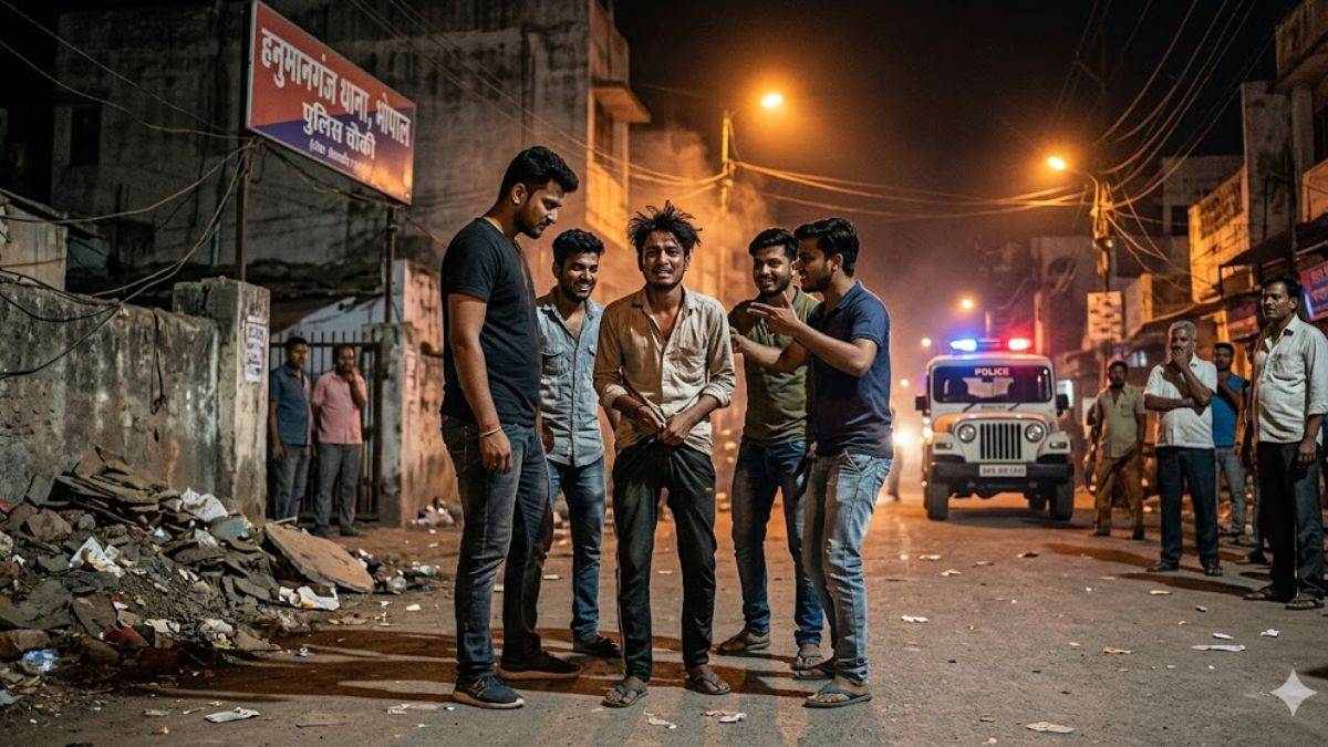 भोपाल में इंसानियत शर्मसार, आपसी रंजिश में युवक को नंगा कर पीटा, फिर चेहरे पर की पेशाब