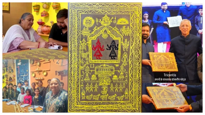 जबलपुर की हुनरबाज : उम्र को दी मात, कागज से कपड़े तक में उकेरती हैं लोक कथाएं