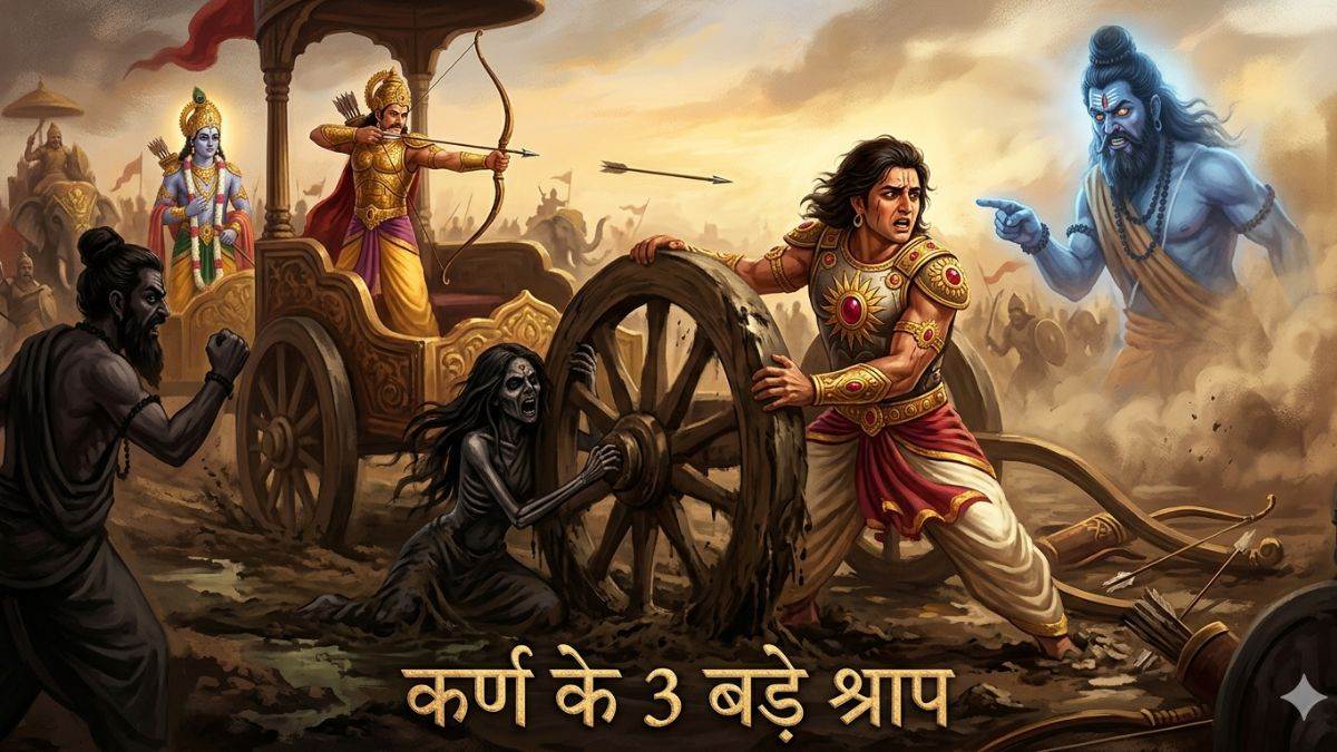 क्यों ऐन वक्त पर ब्रह्मास्त्र चलाना भूल गए थे सूर्यपुत्र कर्ण? दानवीर की मृत्यु का कारण बने ये 3 भयानक श्राप