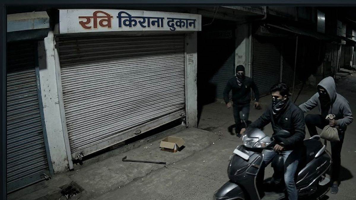 छिंदवाड़ा में काजू-बादाम की चोरी, सब्बल से शटर तोड़कर भागे नकाबपोश बदमाश; CCTV में कैद हुई पूरी वारदात