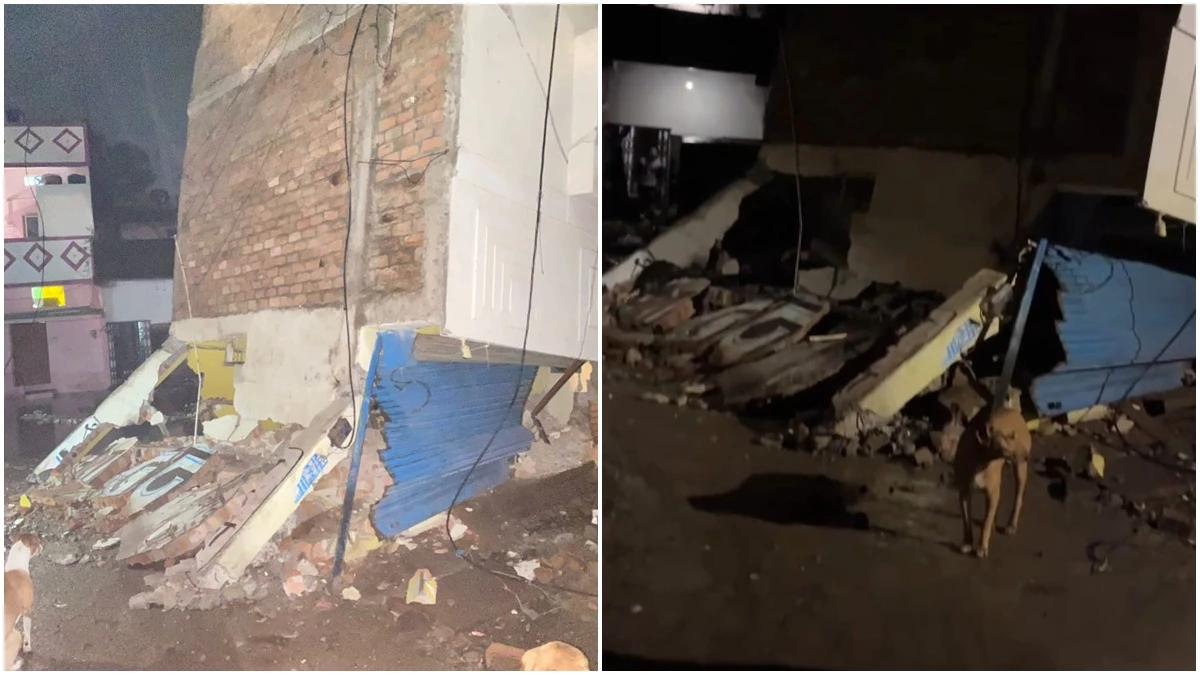 Rajgarh News: तेज बारिश के चलते ब्‍यावरा में तीन मंजिला मकान गिरा, प्रशासन ने एक दिन पहले ही करा लिया था खाली