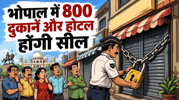 भोपाल में कल सील होंगी 800 से अधिक दुकानें और शोरूम; जानिए नगर निगम के नोटिस पर क्यों मचा है बवाल