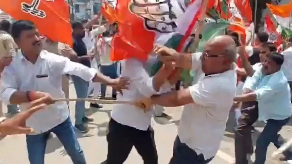 PM को मां की गाली के मामले में पटना में बवाल, भाजपा ने कांग्रेस दफ्तर में की तोड़फोड़