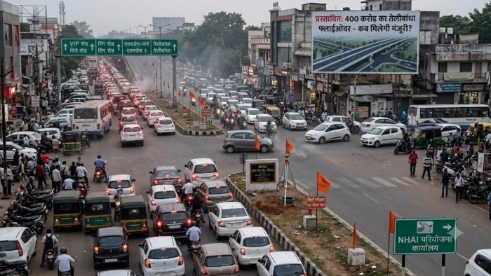 रायपुर में तेलीबांधा चौक के जाम से कब मिलेगी राहत? ₹400 करोड़ का छह लेन फ्लाईओवर टेंडर मंजूरी का इंतजार कर रहा