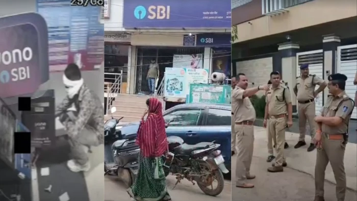 ग्वालियर में आधी रात साइकिल से आए शातिर ने 2 ATM तोड़ने की कोशिश की, सायरन बजते ही 20 लाख की नकदी छोड़कर भागा