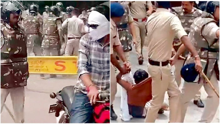 ग्वालियर में बजरंग दल नेता के भाई की हत्या पर हंगामा; आरोपियों ने हजीरा पर गोली चलाई थी, फिर आनंद नगर में की हत्या