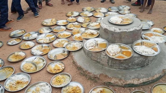 सिवनी में कीड़े मिलने के बाद विद्यार्थियों ने थाली में छोड़ा भोजन, स्कूल में तालाबंदी की चेतावनी