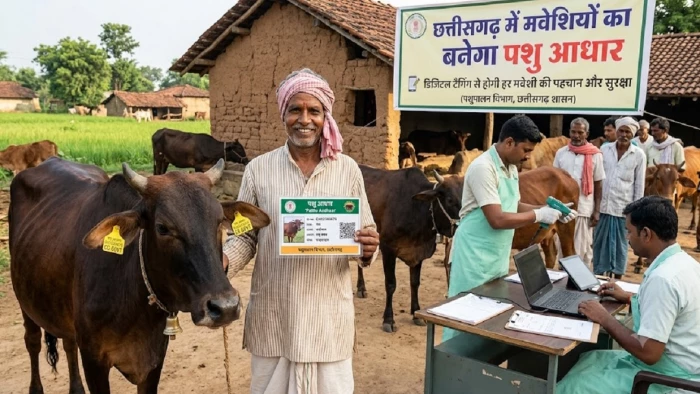 छत्तीसगढ़ के स्थानीय निकायों में अब एक-एक मवेशी का बनेगा पशु आधार, सड़क पर छोड़ा तो मालिक पर जुर्माना