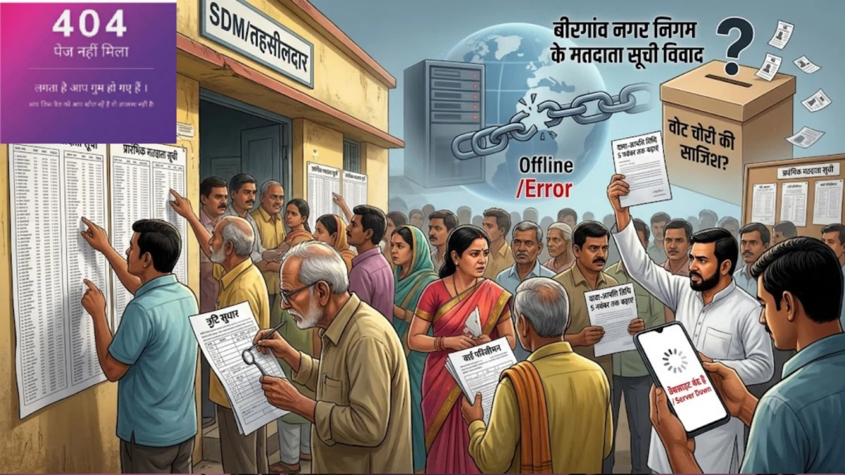 रायपुर के बीरगांव नगर निगम की मतदाता सूची में गड़बड़ी, निर्वाचन वेबसाइट बंद होने से 80 हजार लोग परेशान