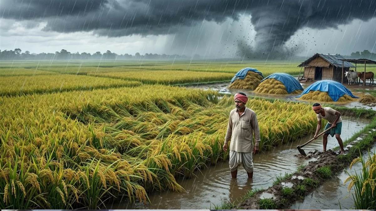 छत्तीसगढ़ में चक्रवाती तूफान का अलर्ट, 1 करोड़ एकड़ में खड़ी धान की फसल पर संकट, बारिश ने बढ़ाई किसानों की चिंता