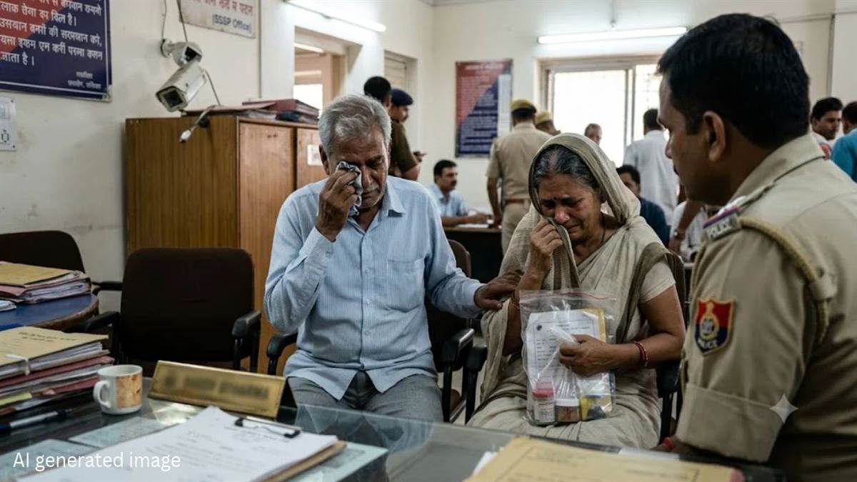 संपत्ति के लिए हैवान बने बेटा-बहू, वृद्ध माता-पिता को भूखा रखकर पीटा, एसएसपी ऑफिस पहुंचे पीड़ित