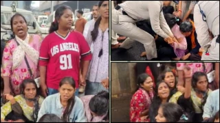 भोपाल में प्राथमिक शिक्षक अभ्यर्थियों का फूटा गुस्सा... सड़क पर लेटकर किया चक्काजाम, पुलिस से धक्का-मुक्की
