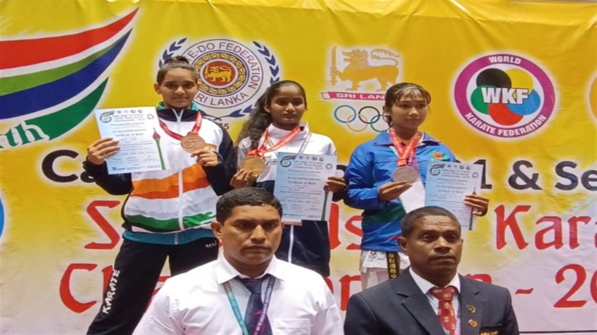 Bhopal Sports News: सेज इंटरनेशनल स्कूल की छात्रा रूशा ने जीता दक्षिण एशियाई कराते चैंपियनशिप में कांस्‍य  पदक