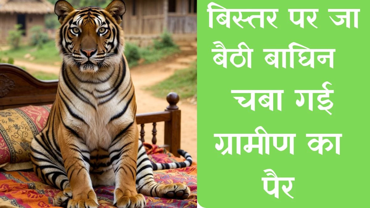 बिस्तर पर मेहमान की तरह जा बैठी बाघिन, चबा गई ग्रामीण का पैर