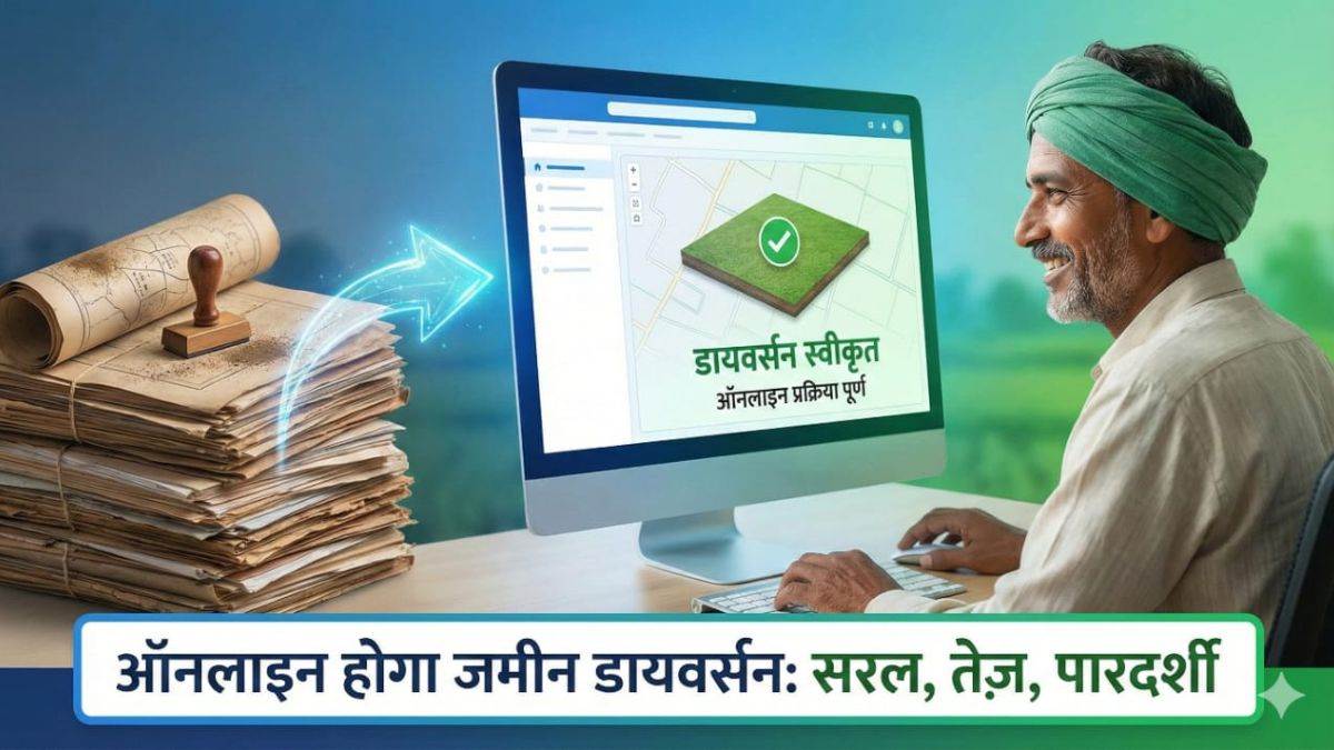 जमीन मालिकों के लिए खुशखबरी, घर बैठे होगा जमीन डायवर्सन और भुगतान, अब नहीं काटने होंगे एसडीएम कार्यालय के चक्कर