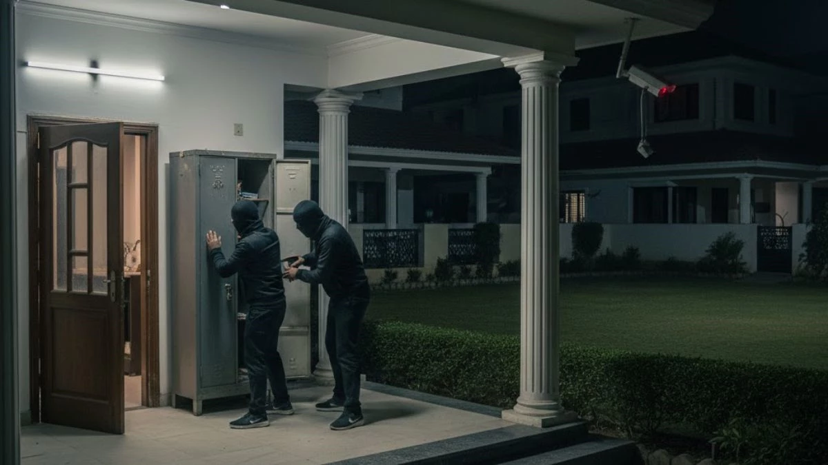 भोपाल में पूर्व न्यायाधीश के घर चोरी, नकाबपोश चोर CCTV में कैद