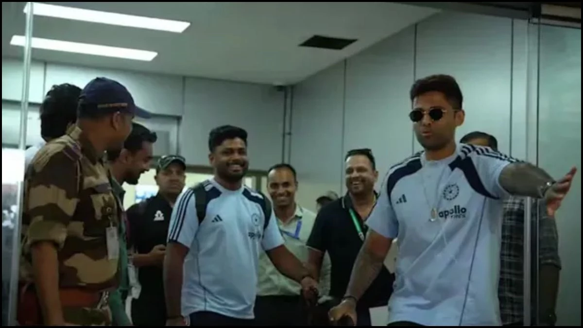 संजू सैमसन का तिरुवनंतपुरम में अनोखा स्वागत, सूर्यकुमार यादव बने 'बॉडीगार्ड', बोले- रास्ता छोड़ो, चेट्टा को डिस्टर्ब मत करो