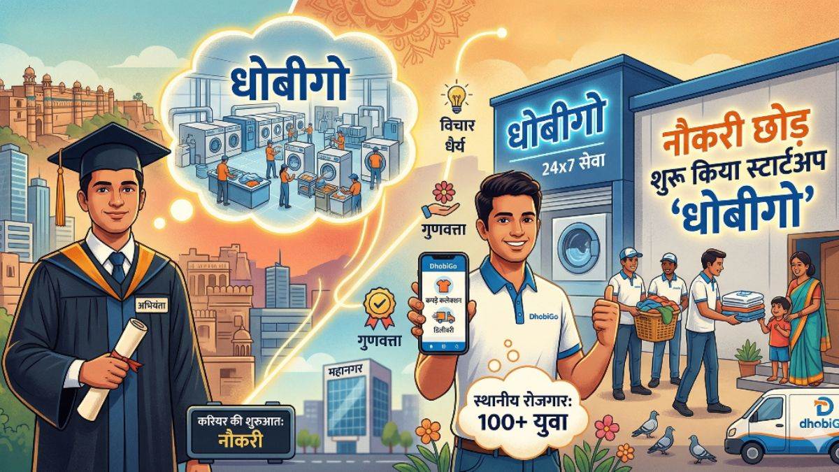 एमपी के इंजीनियर का कमाल, नौकरी छोड़ शुरू किया स्टार्टअप 'धोबीगो', अब घर बैठे युवाओं को दे रहा रोजगार