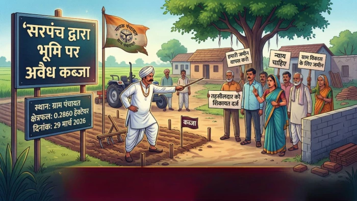 छतरपुर में सरपंच का 'सियासी' खेल... पहले दान की जमीन, फिर कब्जा कर खुद करने लगे खेती
