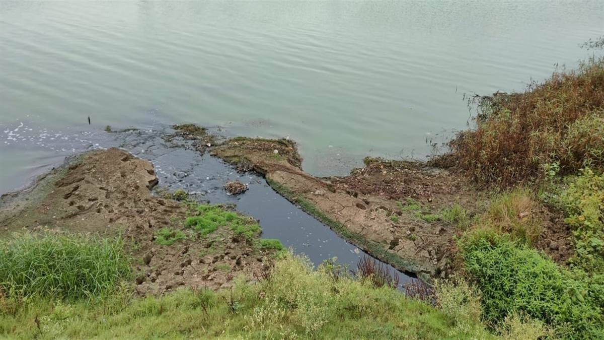 धूमा शराब फेक्ट्री की केमिकल युक्त पानी नदी में थमाया गया नोटिस