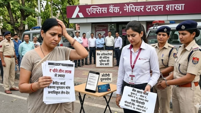 जबलपुर में Axis Bank की महिला कर्मी नें खाता खोलने के नाम पर लिए डॉक्यूमेंट्स, कर दी पौने तीन लाख की ठगी