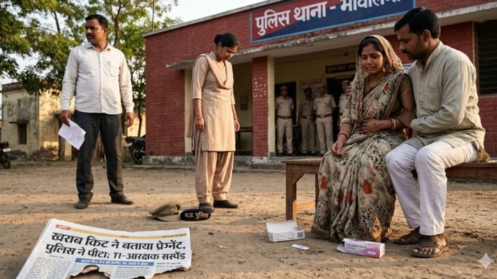 राजनांदगांव: खराब किट ने 14 साल की बच्ची को बताया प्रेग्नेंट, पुलिस ने थाने में पीटा; अब TI और महिला आरक्षक सस्पेंड