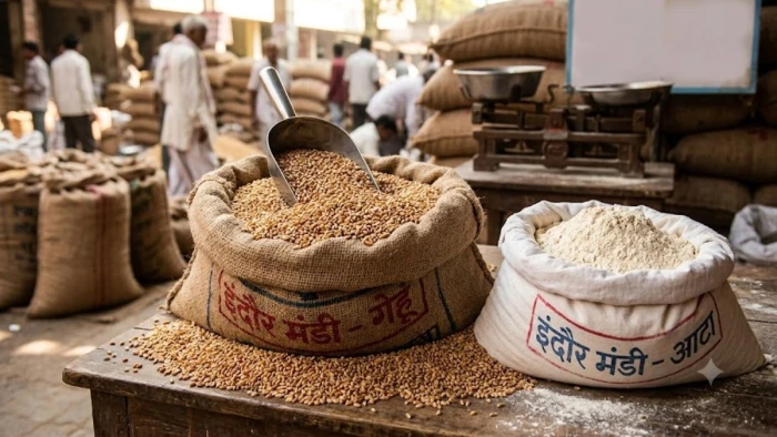 उज्जैन में गेहूं 100 रुपए, आटा 50 रुपये महंगा, मंडी में आवक घटने से आई तेजी