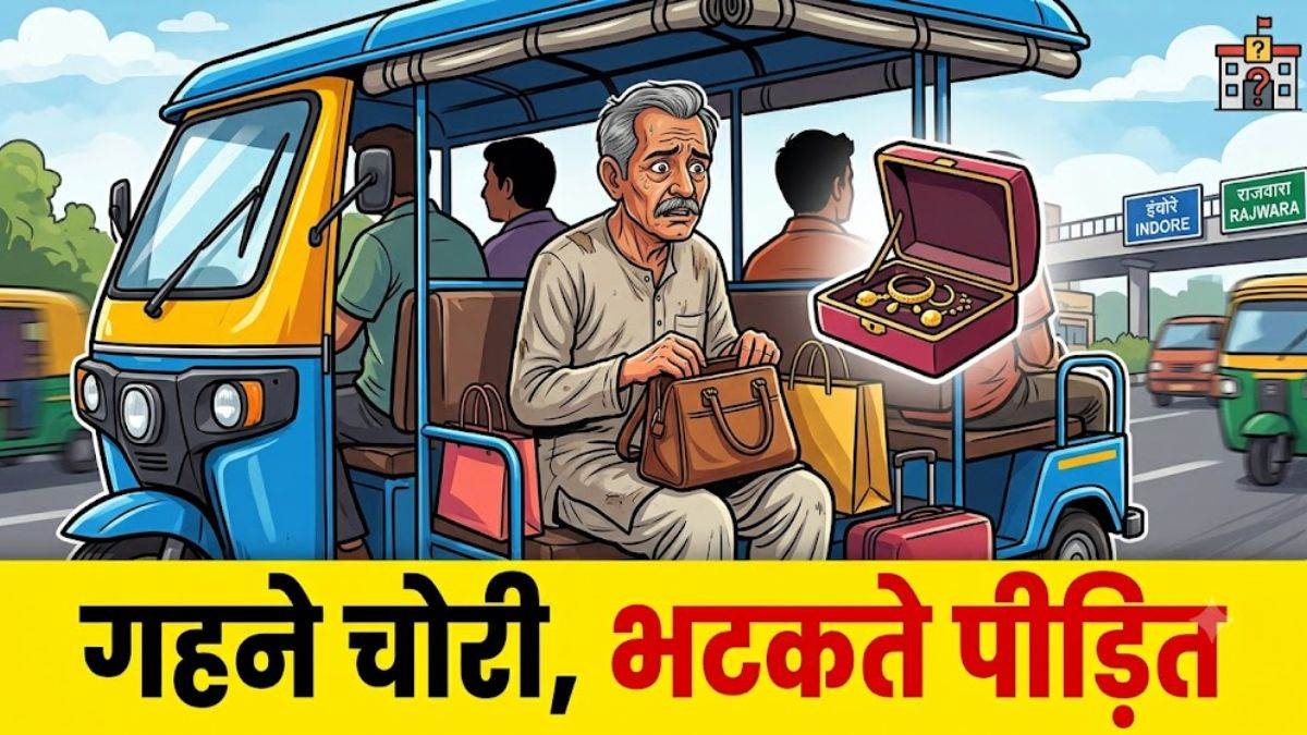 इंदौर में शेयरिंग ई-रिक्शा में 25 लाख के गहने चोरी, सीमा विवाद में 10 दिन तक थानों में भटके पीड़ित