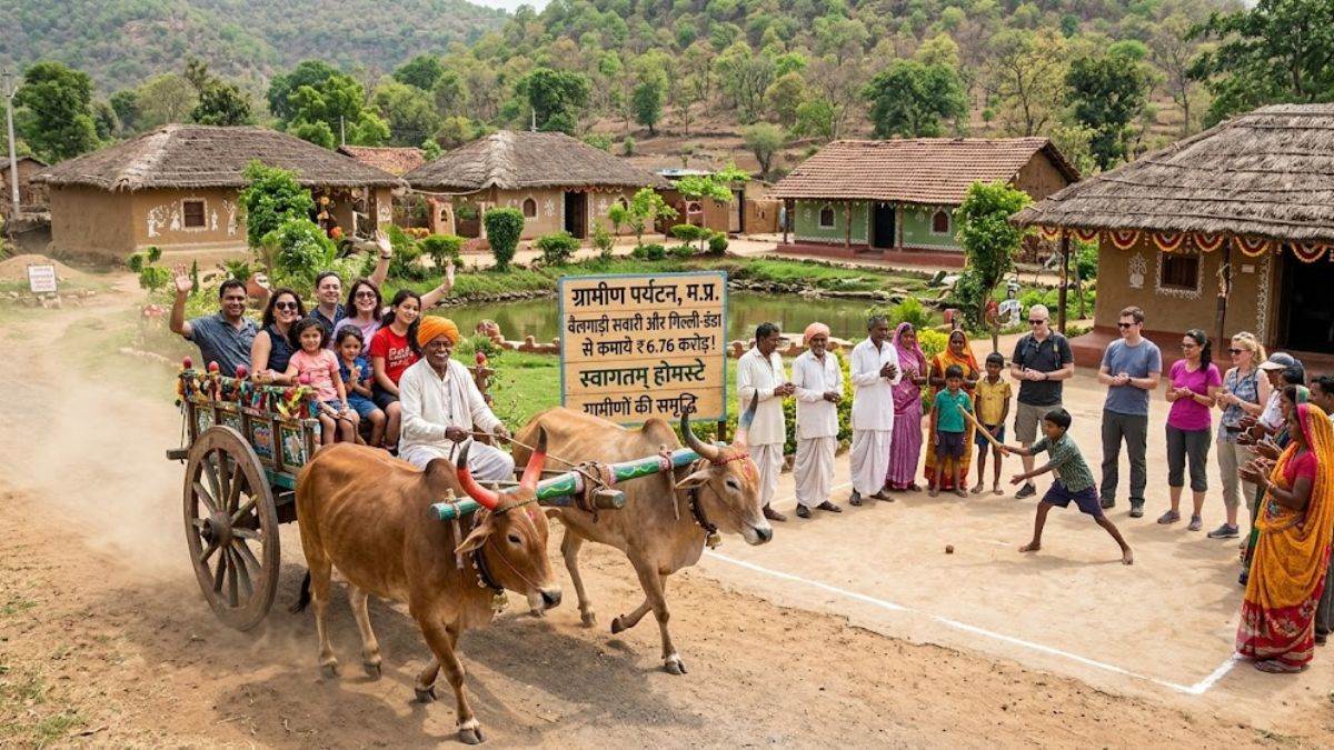देहाती रंग से बदली ग्रामीणों की तकदीर, MP में गिल्ली-डंडा और बैलगाड़ी की सवारी से ग्रामीणों ने कमाए 6.76 करोड़ रुपये