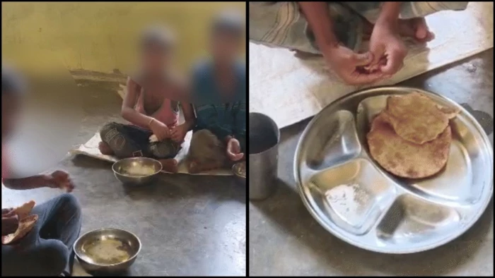 मैहर में आंगनबाड़ी में पोषण आहार के नाम धोखा... नमक-पूरी खाते दिखे मासूम, विभाग ने बताया 3 महीने पुराना वीडियो