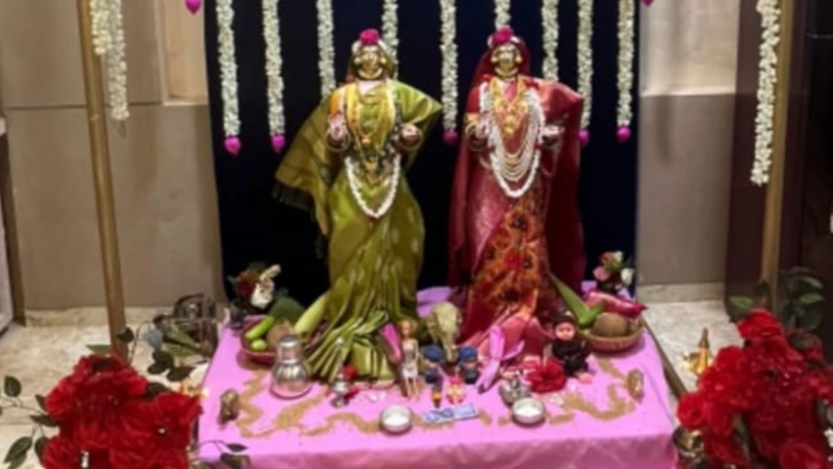 Mahalakshmi: महाराष्ट्रीयन परिवारों में रविवार को होगा ज्येष्ठा-कनिष्ठा गौरी का आगमन