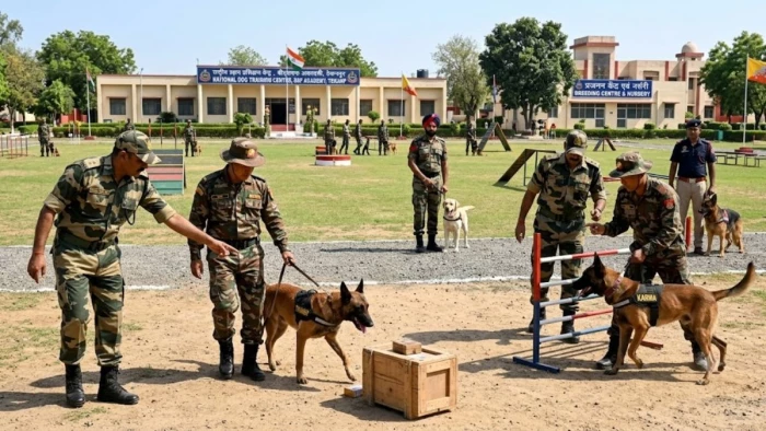 ग्वालियर की बीएसएफ अकादमी में ट्रेंड हो रहे भूटानी कुत्ते, नारकोटिक्स से लेकर बम डिटेक्शन तक दिया जा रहा प्रशिक्षण