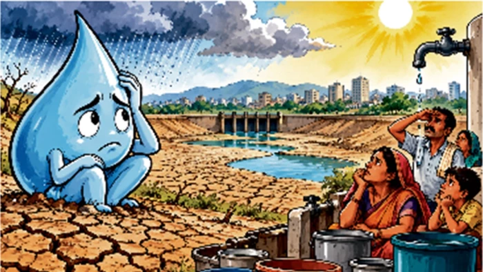 उज्जैन में 25 प्रतिशत कम बारिश ने बढ़ाई लोगों की चिंता, गंभीर डैम में 90 दिनों का पानी ही बचा