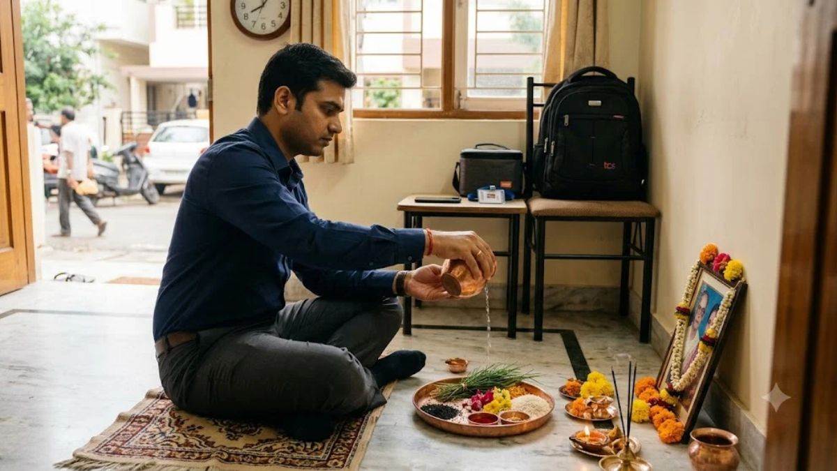 क्या ऑफिस जाने से पहले तर्पण कर के निकल सकते हैं…या दोपहर तक रुकना जरूरी?