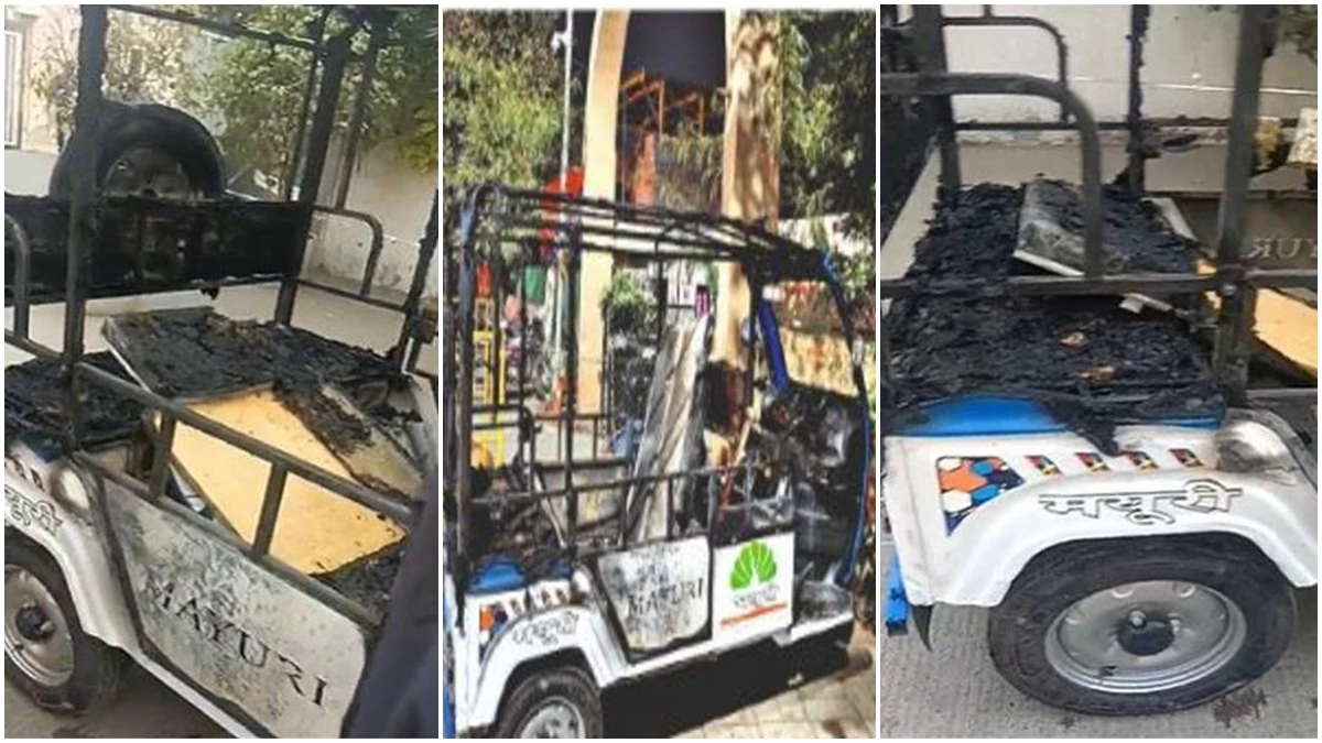 इंदौर में ई-रिक्शा की बैटरी में ब्लास्ट, दो महिलाएं 90 प्रतिशत झुलसी; इलाज के दौरान एक की मौत