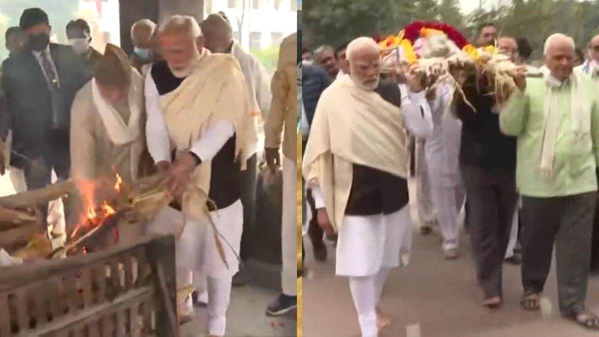 हीराबा का निधनः PM मोदी ने माता को दिया कंधा- Heeraba's death: PM Modi gave shoulder to mother