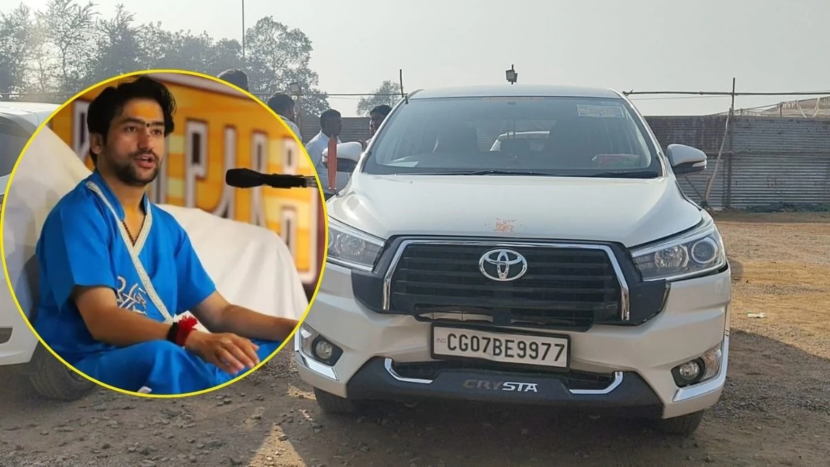 पंडित धीरेंद्र के काफिला का एक्सीडेंट, कार के सामने अचानक आ गया भक्त, दो वाहन टकराए