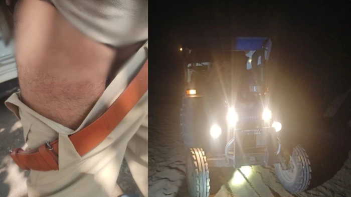 सोन घड़ियाल अभ्यारण्य की टीम पर माफिया का हमला, रेत से लदा ट्रैक्टर छुड़ा ले गए आरोपी